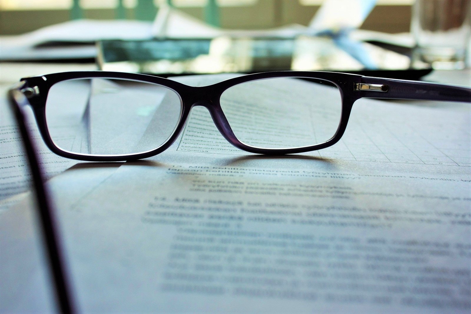 Detalle de lentes y óptica